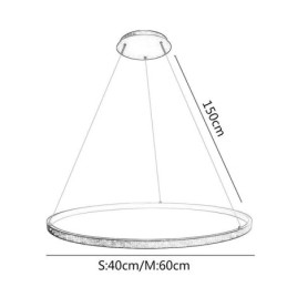 Pendellampa Acrylic Circle Hanging Light