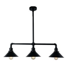 3 Ljus Retro Industriell Vintage Vattenrör Hängande Ljus Ljuskrona Lantlig Stil