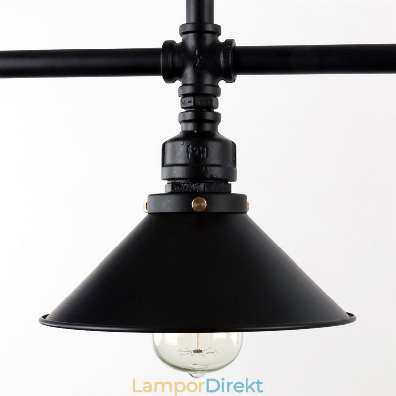 3 Ljus Retro Industriell Vintage Vattenrör Hängande Ljus Ljuskrona Lantlig Stil