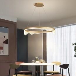 Nordic Aluminium Pendellampa Golden Wave Ripple Hanging Light