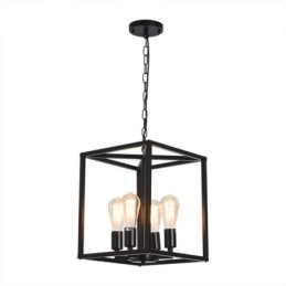 Modern Enkel Hänglampa Järnbur Hängande Lampa