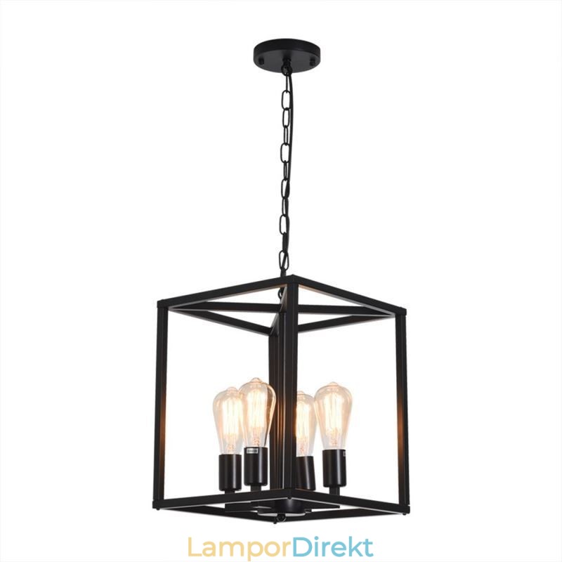 Modern Enkel Hänglampa Järnbur Hängande Lampa