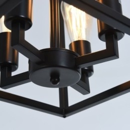 Modern Enkel Hänglampa Järnbur Hängande Lampa