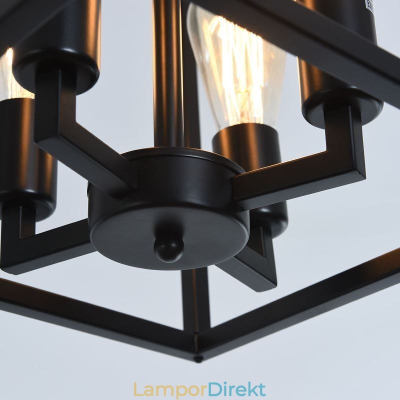 Modern Enkel Hänglampa Järnbur Hängande Lampa