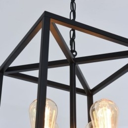 Modern Enkel Hänglampa Järnbur Hängande Lampa