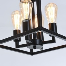 Modern Enkel Hänglampa Järnbur Hängande Lampa