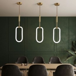 Modern Enkel Taklampa I Mässing