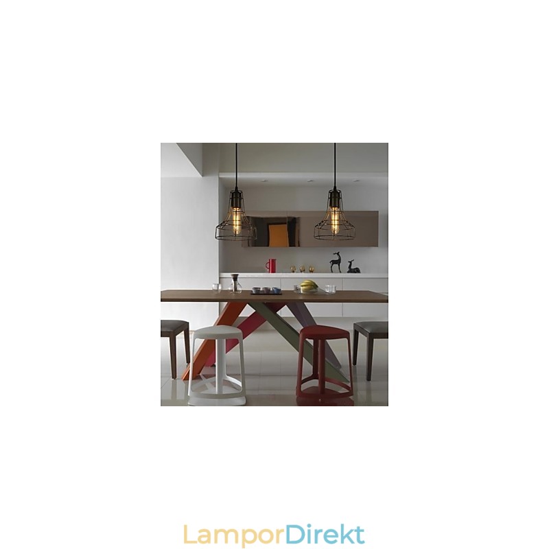 Europe Style Vintage Ljuskrona För Svart Taklampa