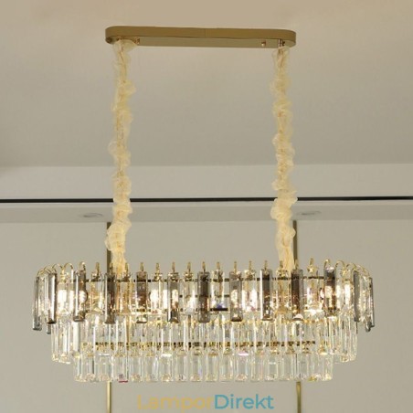 Rektangel Taklampa Crystal Taklampa Rektangel Taklampa Crystal Taklampa