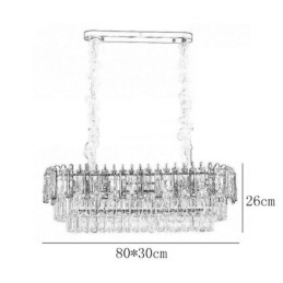 Rektangel Taklampa Crystal Taklampa