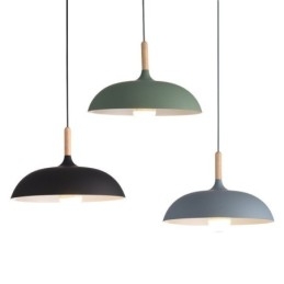 Modern Pendel Light Färgglad Macaron Pendel Lampa