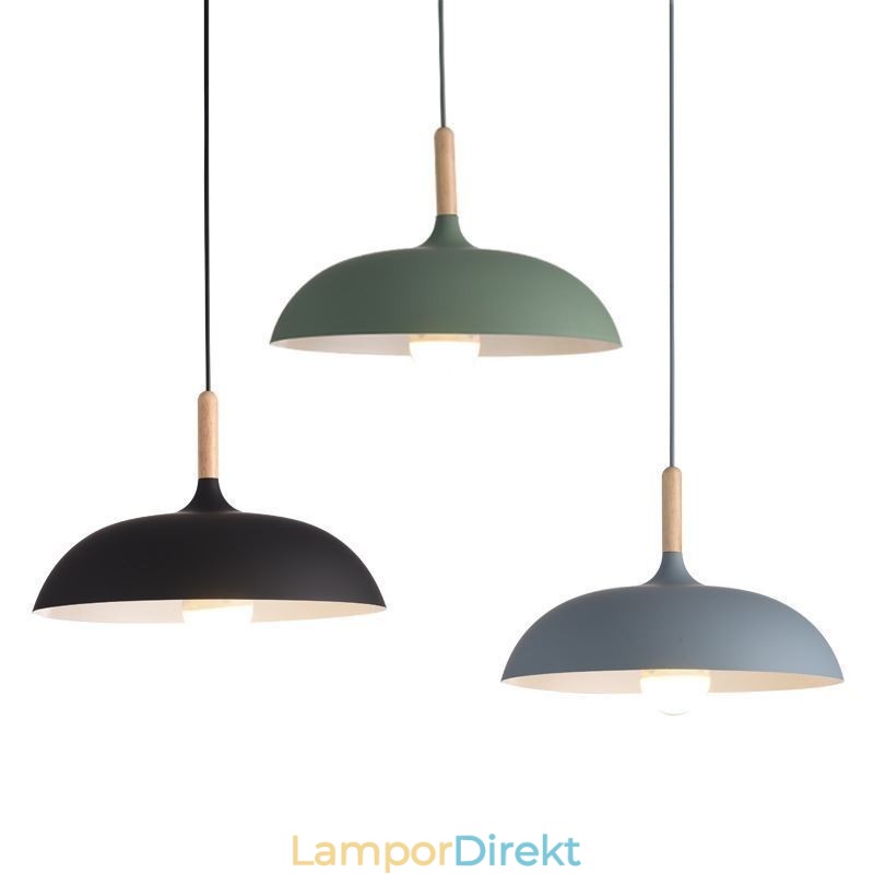 Modern Pendel Light Färgglad Macaron Pendel Lampa