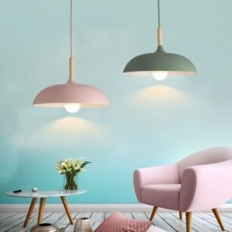 Modern Pendel Light Färgglad Macaron Pendel Lampa