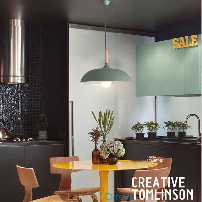 Modern Pendel Light Färgglad Macaron Pendel Lampa