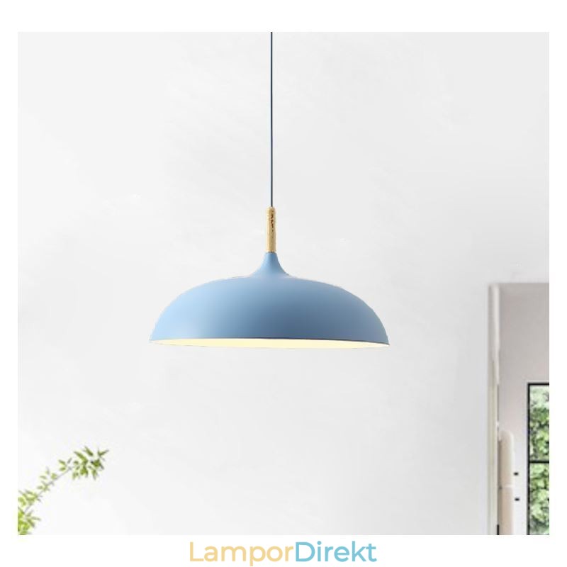 Modern Pendel Light Färgglad Macaron Pendel Lampa