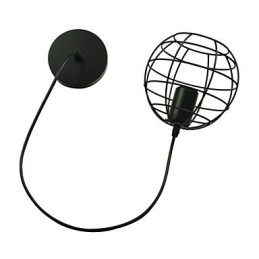 Globe Shape Europe Style Vintage Ljuskrona För Svart Taklampa