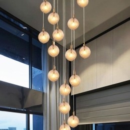 Glas Pendelljus Kreativt Dekorativt Glas Globe Loft