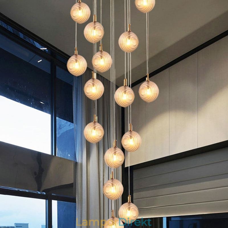 Glas Pendelljus Kreativt Dekorativt Glas Globe Loft