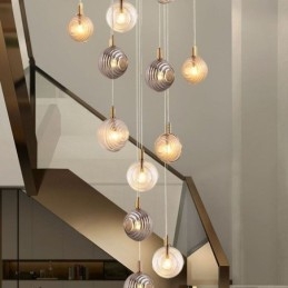 Glas Pendelljus Kreativt Dekorativt Glas Globe Loft