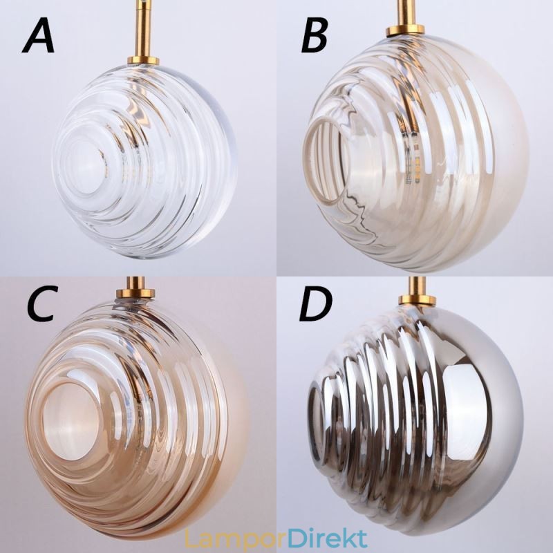 Glas Pendelljus Kreativt Dekorativt Glas Globe Loft