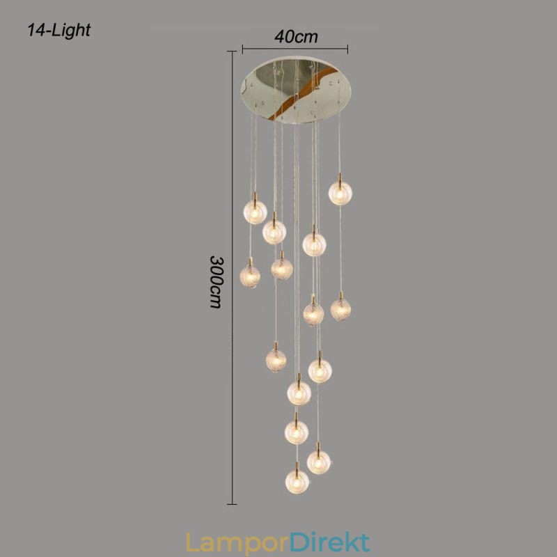 Glas Pendelljus Kreativt Dekorativt Glas Globe Loft