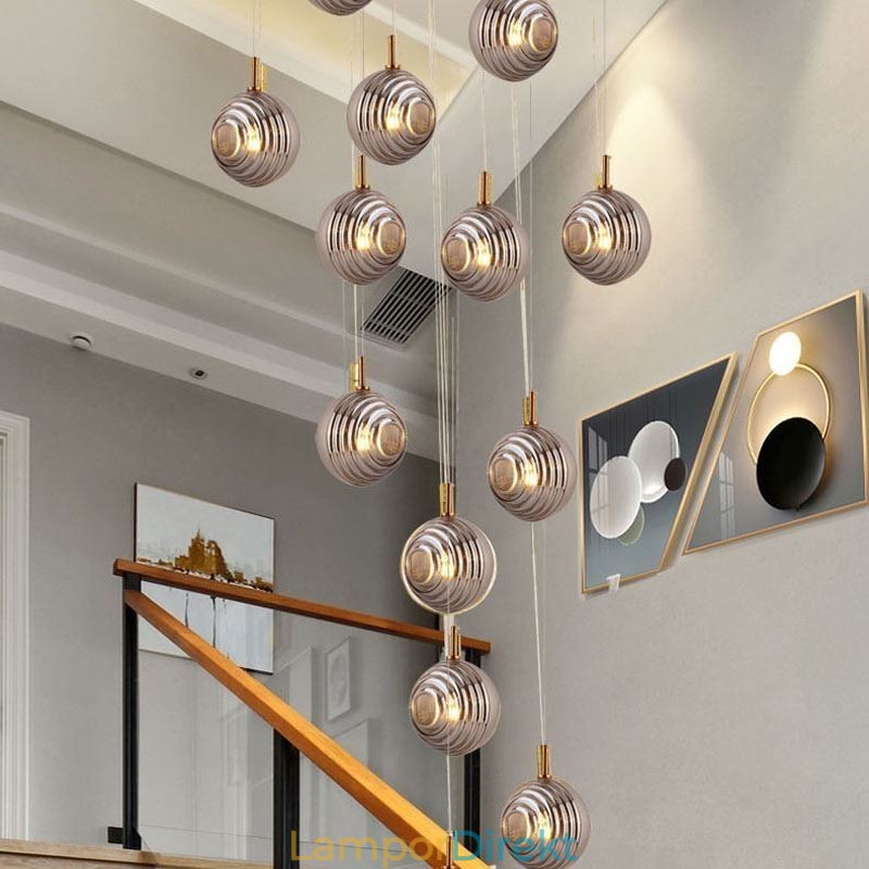 Glas Pendelljus Kreativt Dekorativt Glas Globe Loft