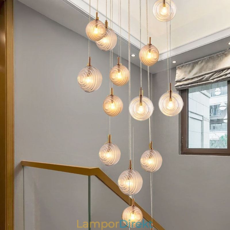 Glas Pendelljus Kreativt Dekorativt Glas Globe Loft