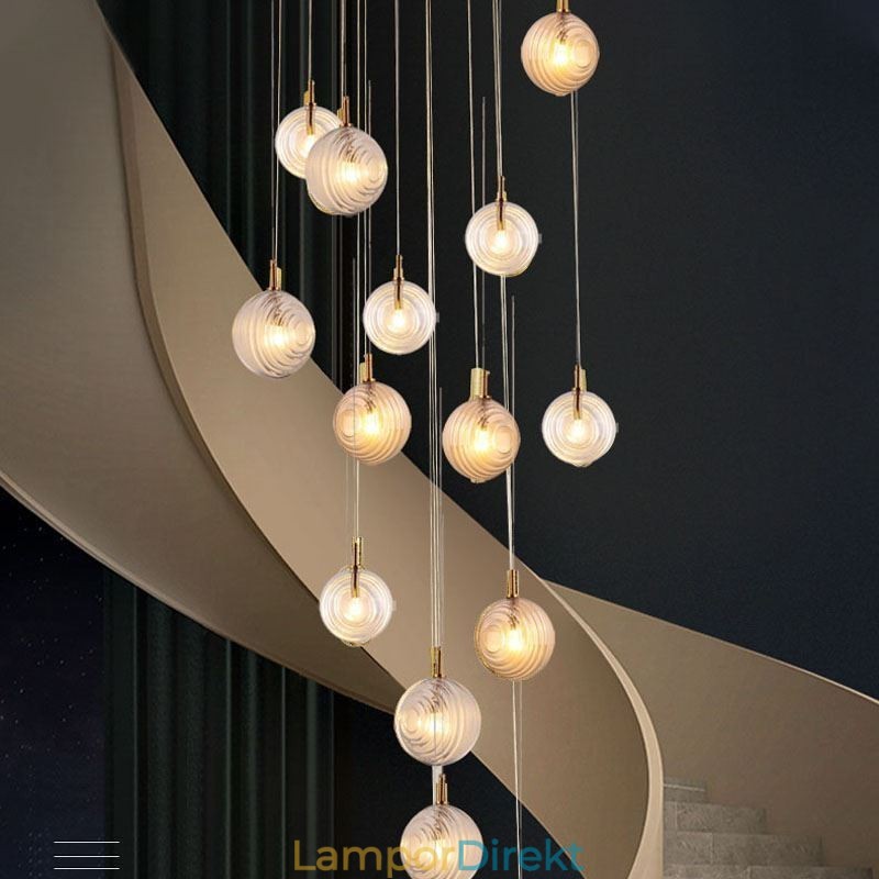 Glas Pendelljus Kreativt Dekorativt Glas Globe Loft