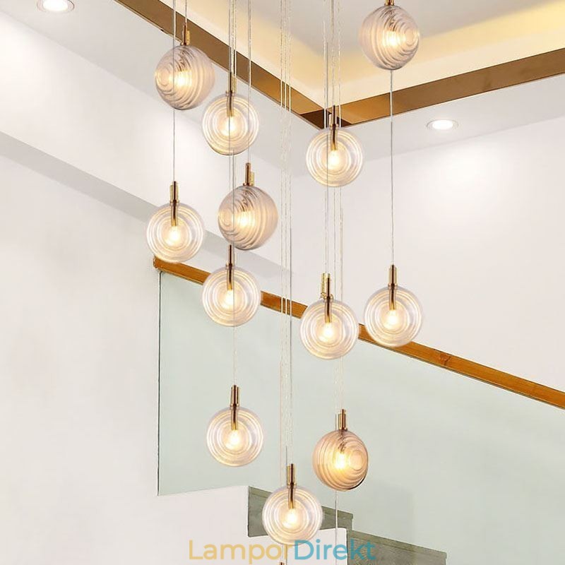 Glas Pendelljus Kreativt Dekorativt Glas Globe Loft