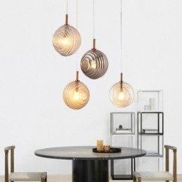 Glas Pendelljus Kreativt Dekorativt Glas Globe Loft