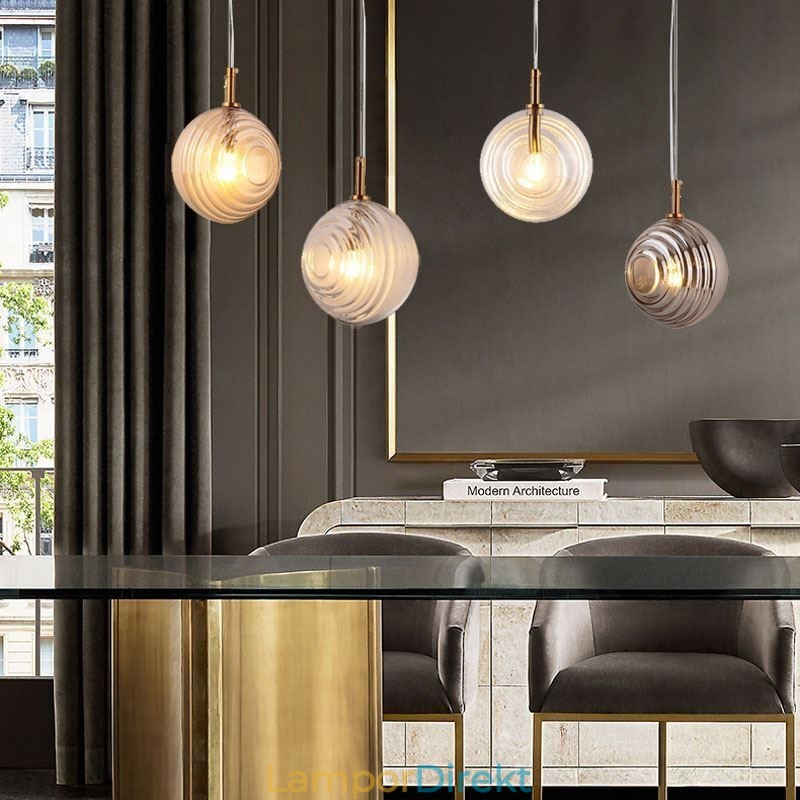 Glas Pendelljus Kreativt Dekorativt Glas Globe Loft