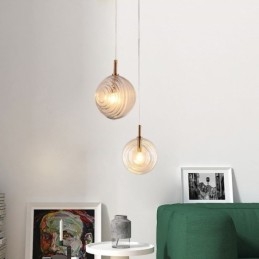 Glas Pendelljus Kreativt Dekorativt Glas Globe Loft