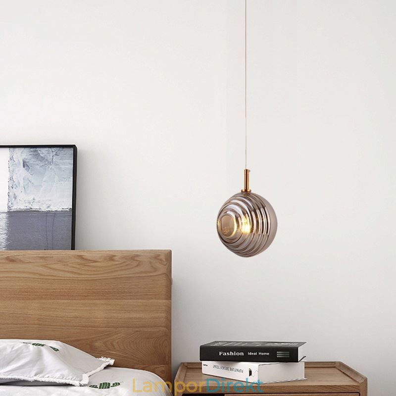 Glas Pendelljus Kreativt Dekorativt Glas Globe Loft