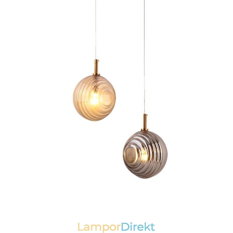 Glas Pendelljus Kreativt Dekorativt Glas Globe Loft