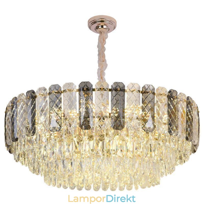 Europeisk Taklampa Crystal Rund Taklampa