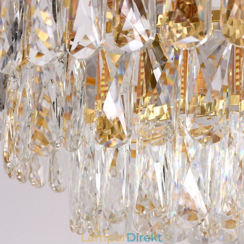 Europeisk Taklampa Crystal Rund Taklampa