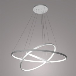 Modern Taklampa Aluminium Svart 3-Ring Hänglampa