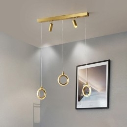 Pendellampa Akrylring Ljusarmatur Med Spotlight