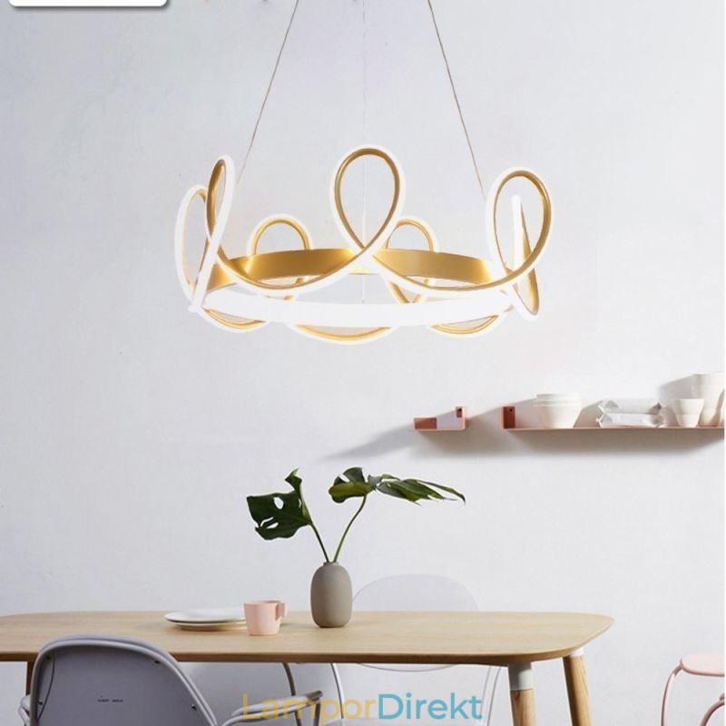 Modern Hänglampa Krona Taklampa Aluminium 1 Ljus