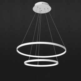 Modern Enkel Taklampa Aluminium Dubbelring Hängande Ljus