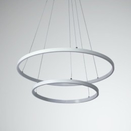 Modern Enkel Taklampa Aluminium Dubbelring Hängande Ljus