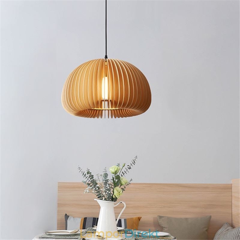Pendellampa I Retrostil Basswood Pumpa Pendellampa