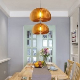 Pendellampa I Retrostil Basswood Pumpa Pendellampa
