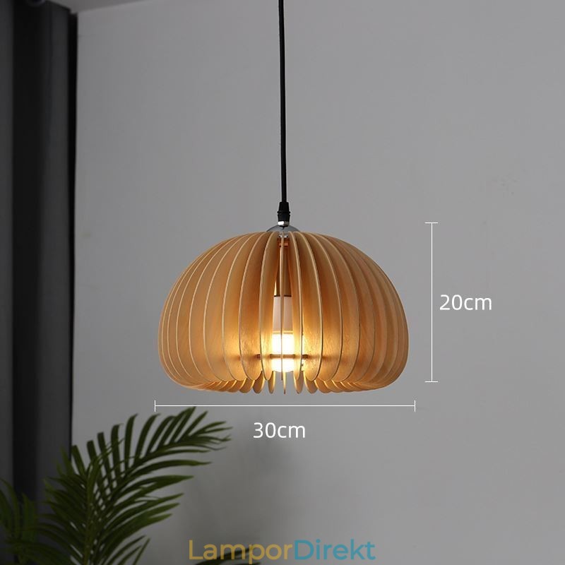 Pendellampa I Retrostil Basswood Pumpa Pendellampa