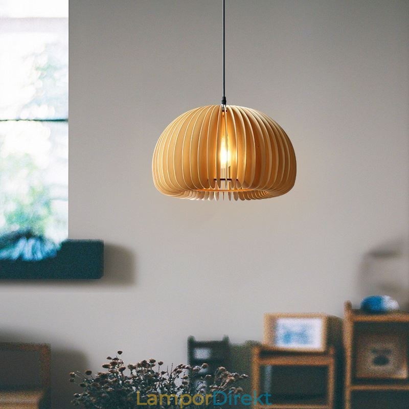 Pendellampa I Retrostil Basswood Pumpa Pendellampa