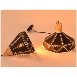 Industriell Retro Vintage Hängande Ljus Ihålig Lampskärm