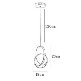 Taklampa Irregular Ring Taklampa