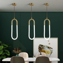 Modern Enkel Taklampa I Mässing