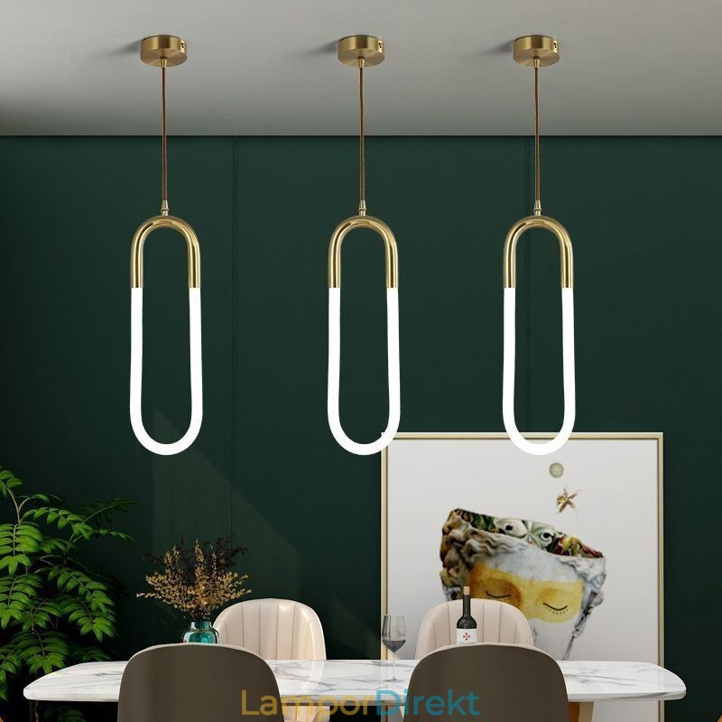 Modern Enkel Taklampa I Mässing