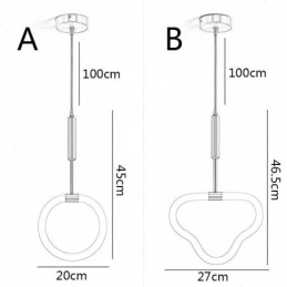 Modern Taklampa Dimbar Taklampa I Akryl L